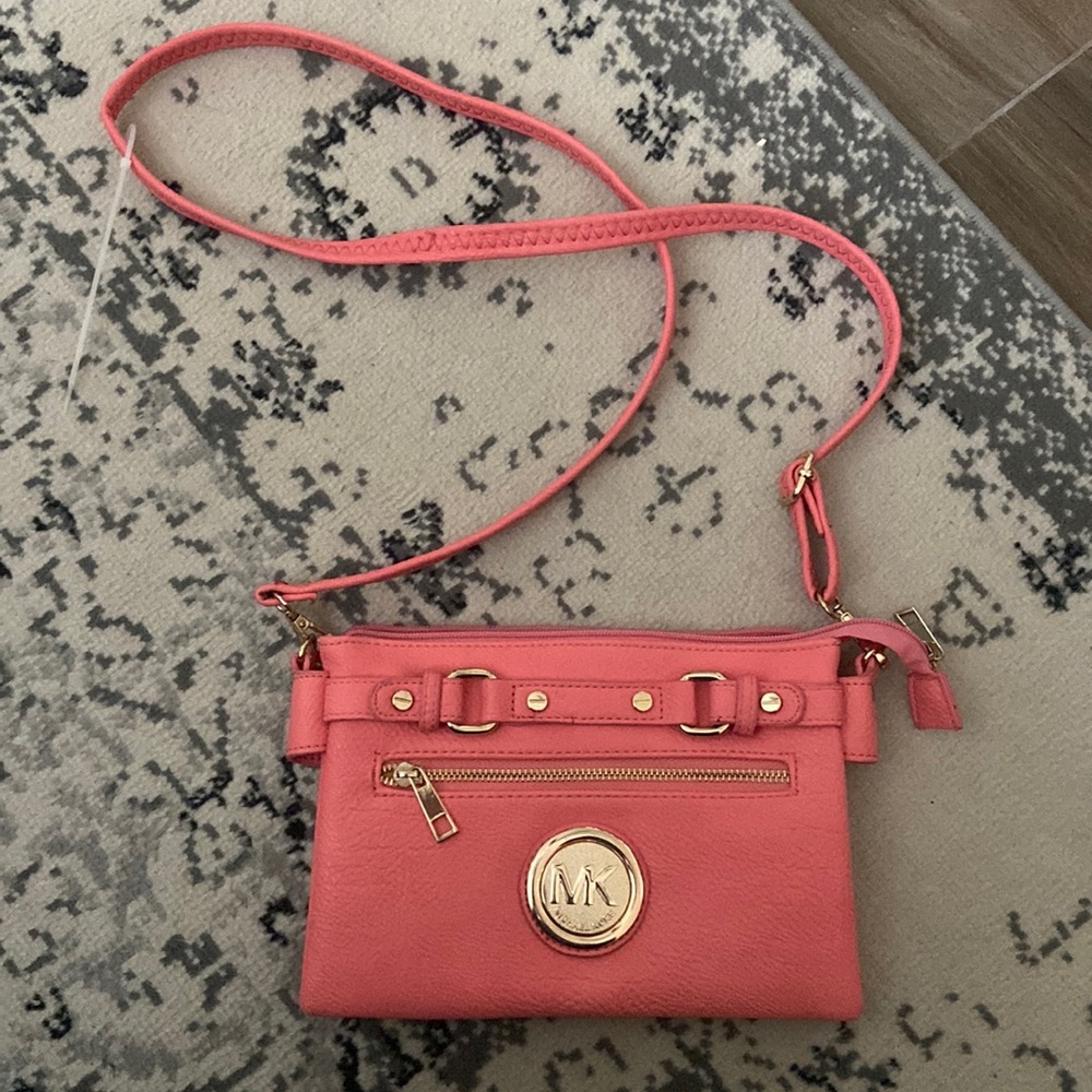 coral crossbody bag